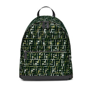 Fendi FF Zucca Nylon Multicolor Camouflage Print Large Backpack available at Queen Bee of Beverly Hills