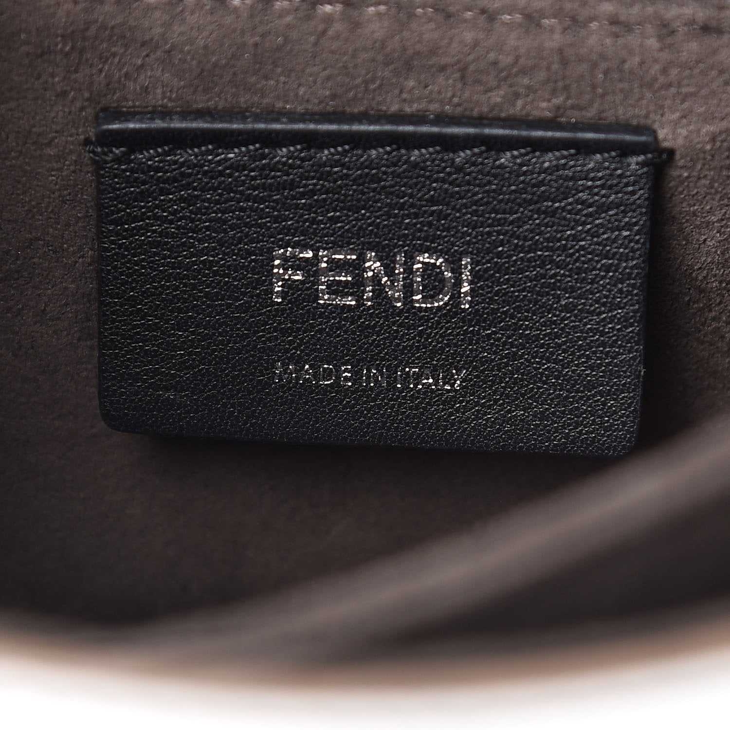 Fendi Kan I Metallic Silver Calfskin Scalloped Studded Bag available at Queen Bee of Beverly Hills