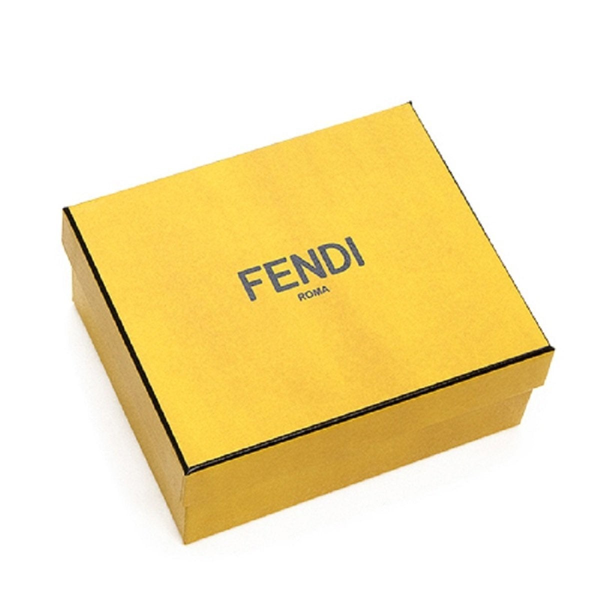 Fendi Roma Black Calfskin Leather Embossed Logo Card Case Wallet available at Queen Bee of Beverly Hills
