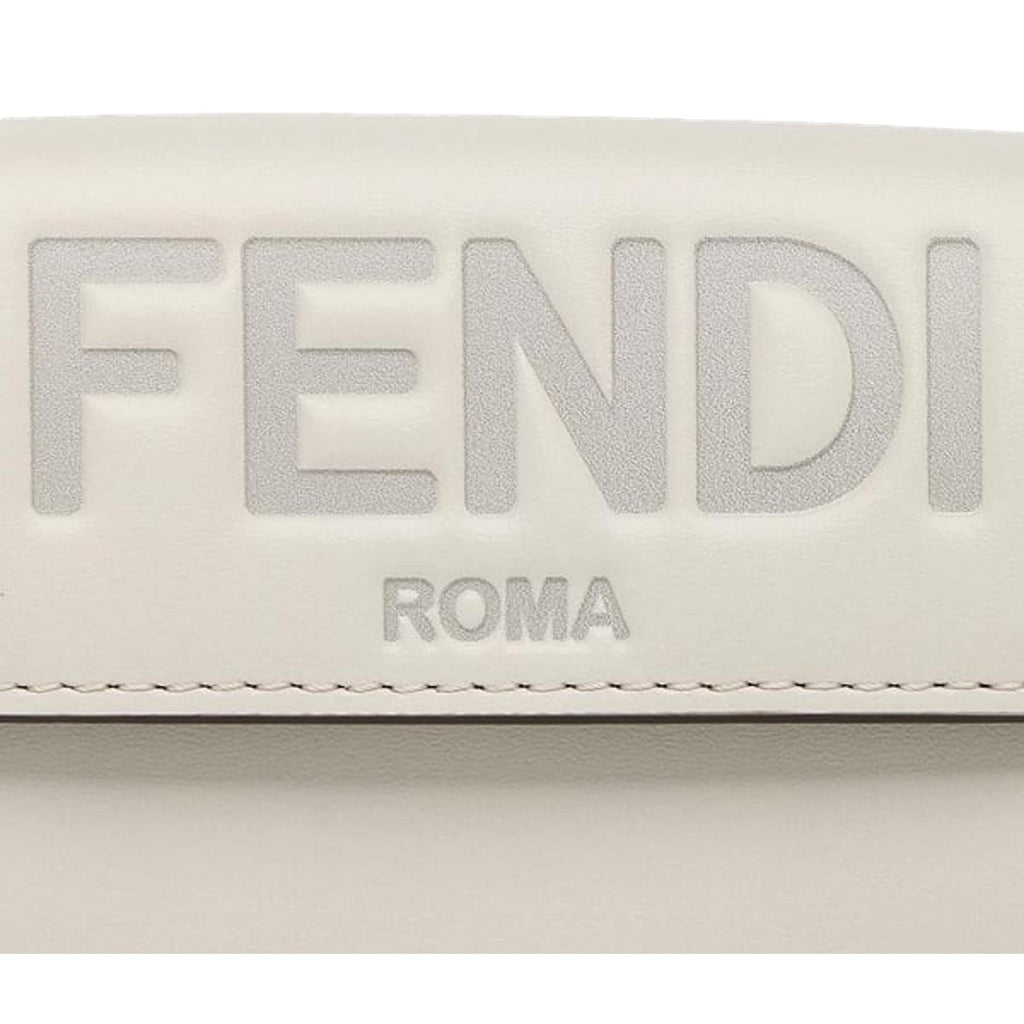 Fendi Roma Ghiaia Smooth Calf Leather Small Trifold Wallet 8M0395 at_Queen_Bee_of_Beverly_Hills