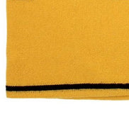 Fendi Roma Knitted Wool & Cashmere Yellow Black Logo Scarf available at Queen Bee of Beverly Hills