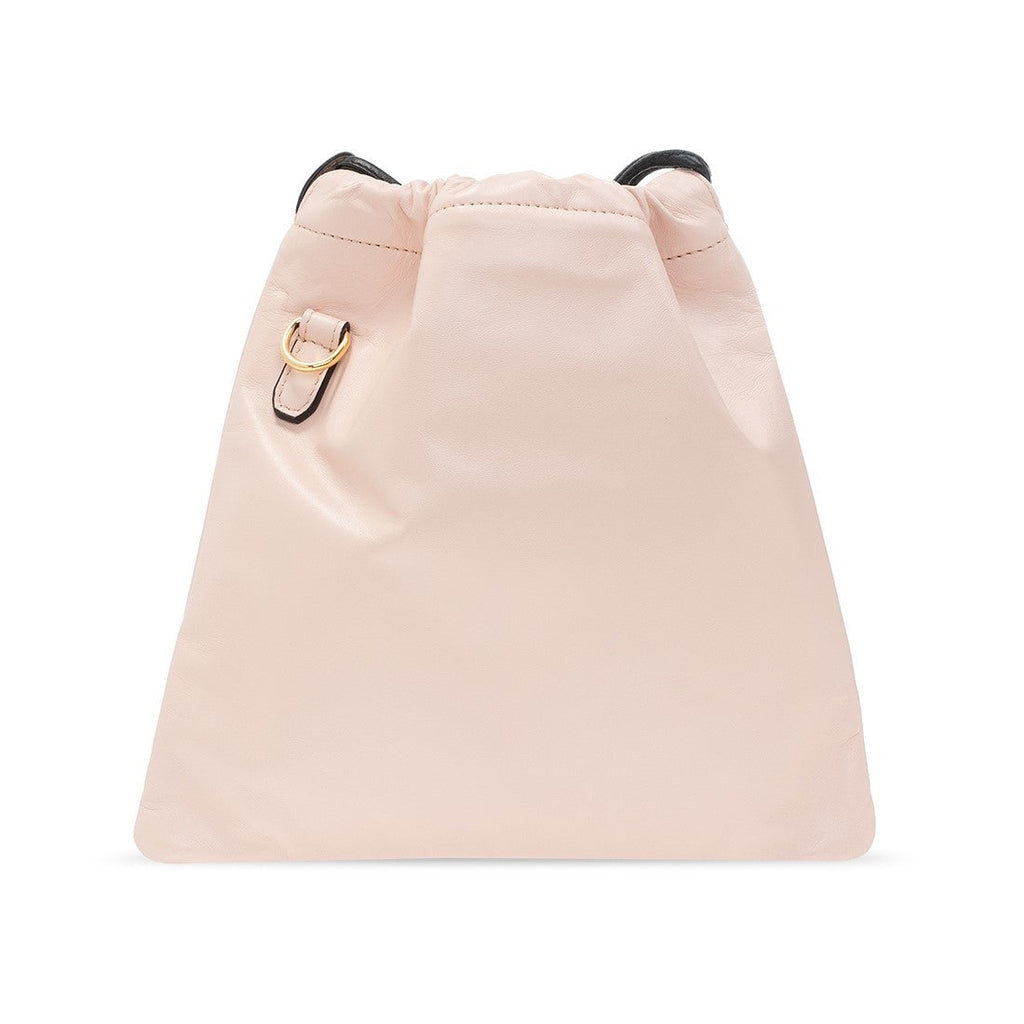 Fendi Roma Sack Pink Leather Drawstring Pouch Crossbody Bag 8BT337 at_Queen_Bee_of_Beverly_Hills
