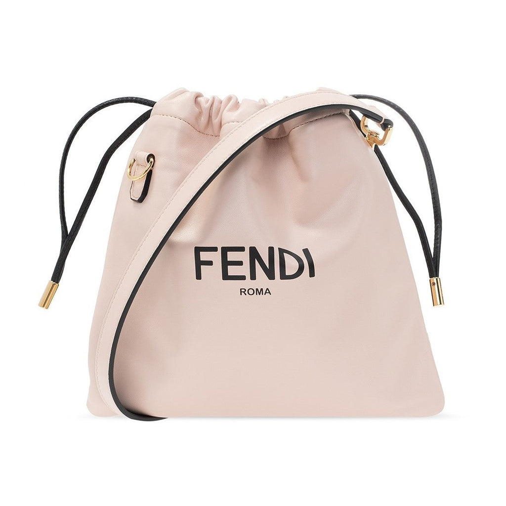 Fendi Black Leather Pochette Crossbody Bag Fendi