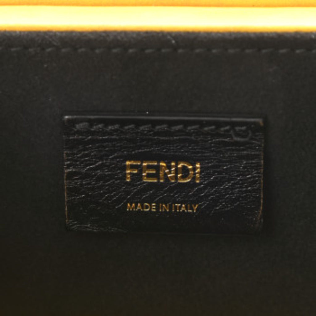 Fendi Roma Vertical Box Yellow Leather Shoulder Bag 7VA519 at_Queen_Bee_of_Beverly_Hills
