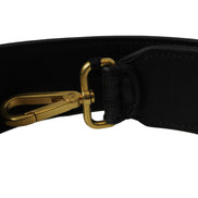 Fendi Strap You Black Glazed Fabric FF Zucca Shoulder Strap available at Queen Bee of Beverly Hills