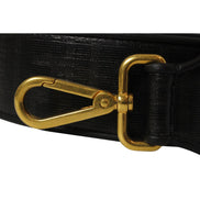 Fendi Strap You Black Glazed Fabric FF Zucca Shoulder Strap available at Queen Bee of Beverly Hills