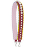 Fendi Strap You Pearl Embellished Black Cherry Lemon Shoulder Strap available at Queen Bee of Beverly Hills