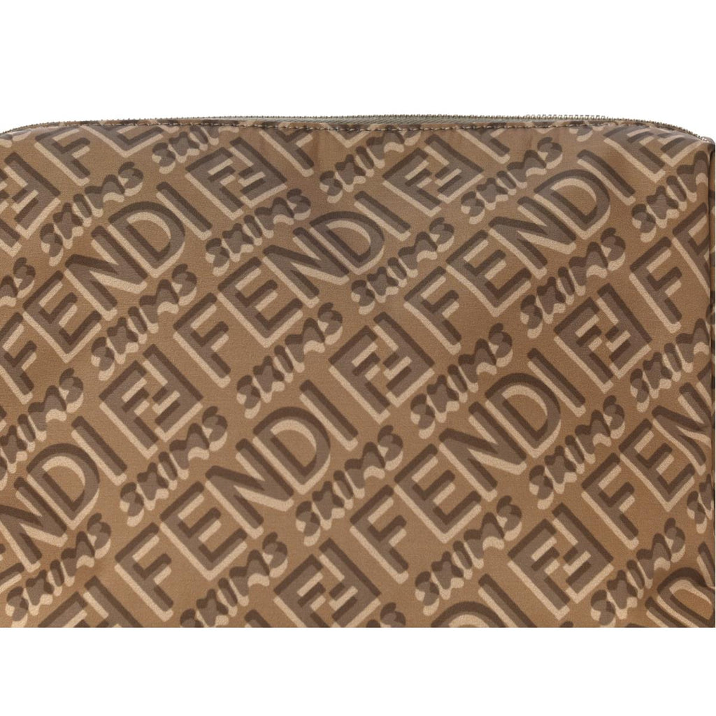 Fendi x Skims Nylon Beige Beauty Pouch 8N0171 at_Queen_Bee_of_Beverly_Hills