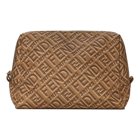 Fendi x Skims Nylon Beige Beauty Pouch 8N0171 at_Queen_Bee_of_Beverly_Hills