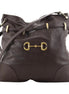 Gucci 1955 Morsetto Large Leather Horsebit Drawstring Brown Bucket Bag available at Queen Bee of Beverly Hills
