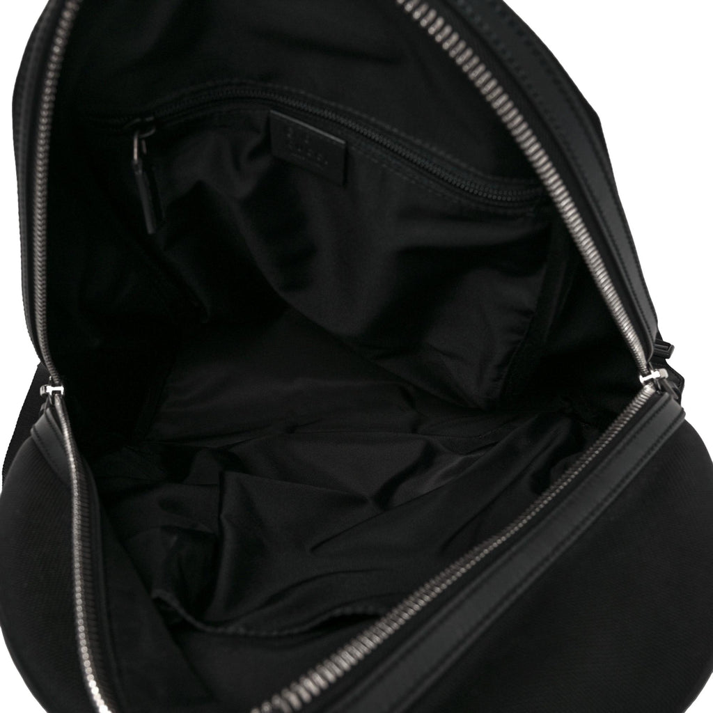 GUCCI Canvas Plain Leather Logo Backpacks