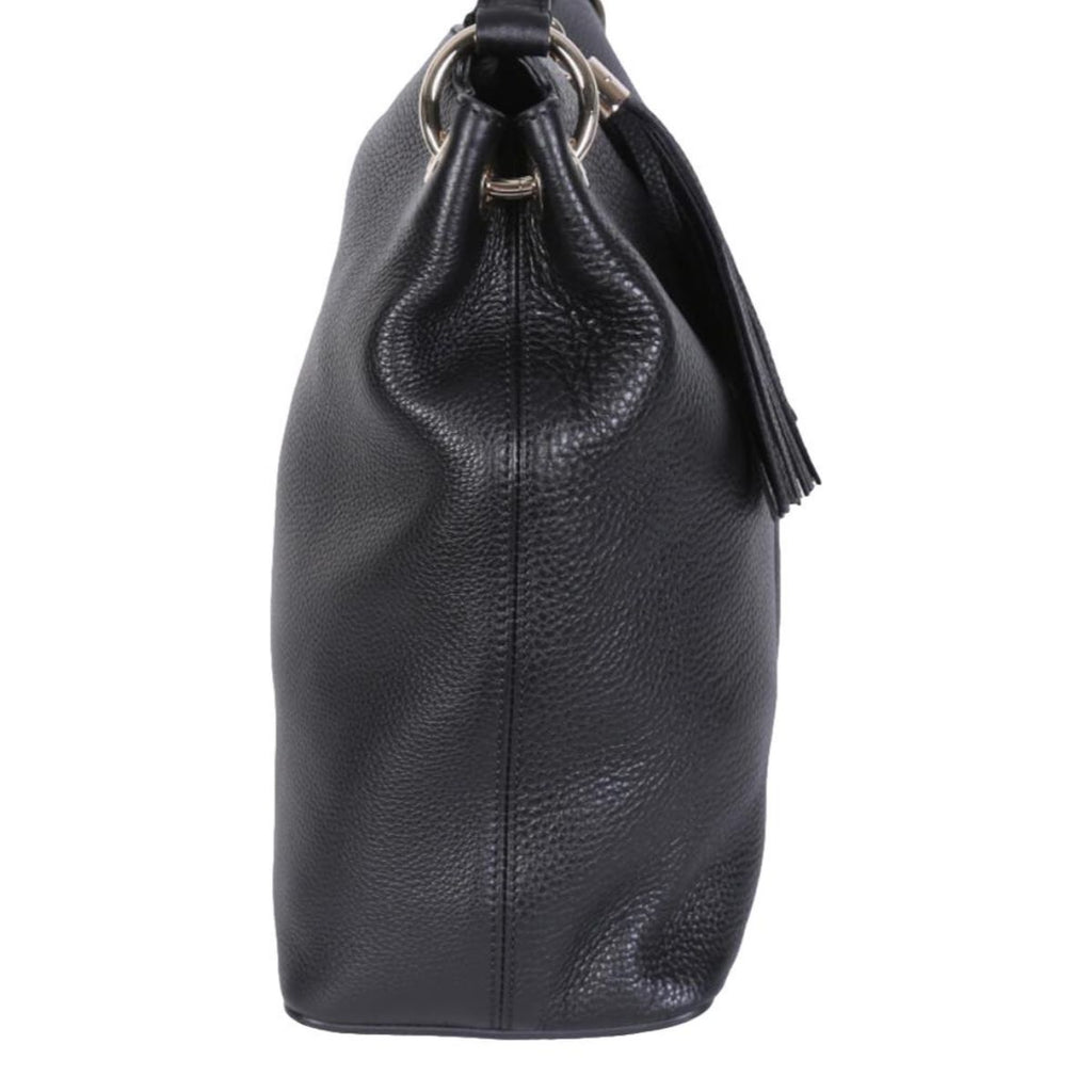 Gucci Black GG Disco Soho Leather Hobo Handbag 536194 at_Queen_Bee_of_Beverly_Hills