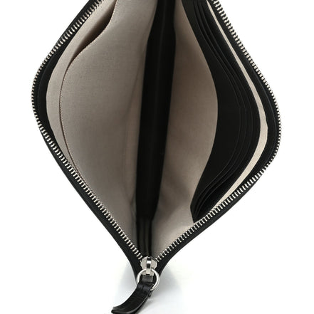 Gucci Black GG Supreme Monogram Tiger Print Clutch Bag available at Queen Bee of Beverly Hills