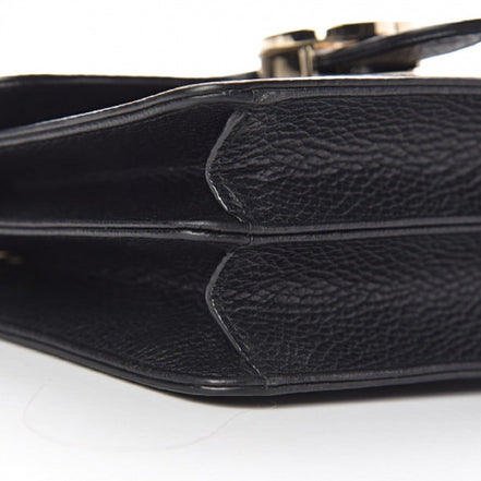 Gucci Black Icon GG Interlocking Small Crossbody Bag available at Queen Bee of Beverly Hills