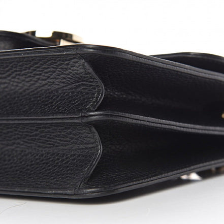 Gucci Black Icon GG Interlocking Small Crossbody Bag available at Queen Bee of Beverly Hills