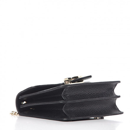 Gucci Black Icon GG Interlocking Small Crossbody Bag available at Queen Bee of Beverly Hills