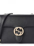 Gucci Black Icon GG Interlocking Small Crossbody Bag available at Queen Bee of Beverly Hills