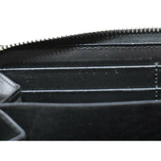 Gucci Black Leather Rainbow Blade Lightning Logo Long Wallet available at Queen Bee of Beverly Hills