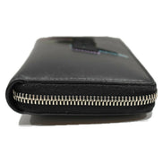 Gucci Black Leather Rainbow Blade Lightning Logo Long Wallet available at Queen Bee of Beverly Hills