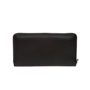 Gucci Black Leather Rainbow Blade Lightning Logo Long Wallet available at Queen Bee of Beverly Hills