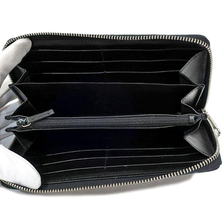 Gucci Black Leather Rainbow Blade Lightning Logo Long Wallet available at Queen Bee of Beverly Hills