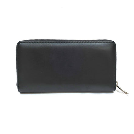Gucci Black Leather Rainbow Blade Lightning Logo Long Wallet available at Queen Bee of Beverly Hills