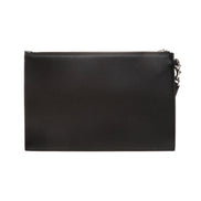 Gucci Blade Embroidered Black Leather Pouch Wristlet Bag available at Queen Bee of Beverly Hills