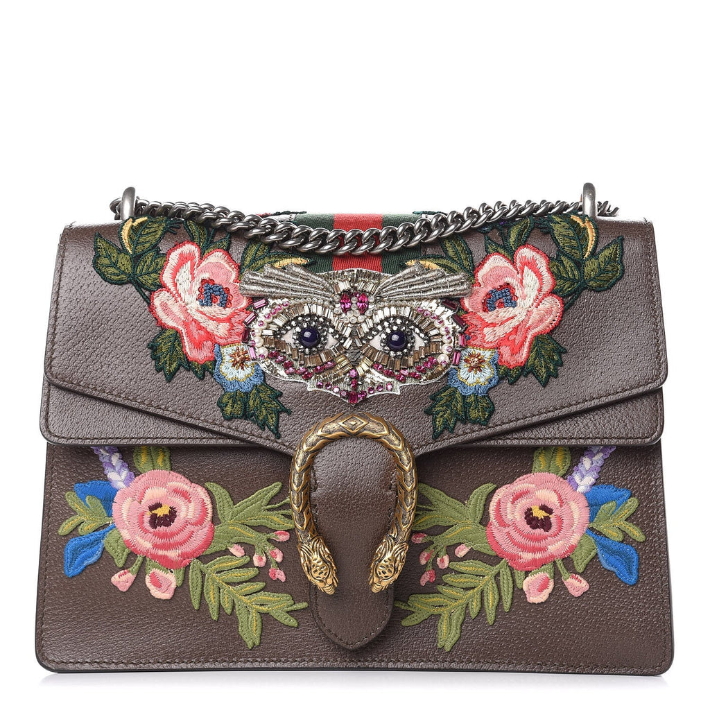 Gucci Dionysus Calfskin Owl Embroidered Shoulder Bag at_Queen_Bee_of_Beverly_Hills