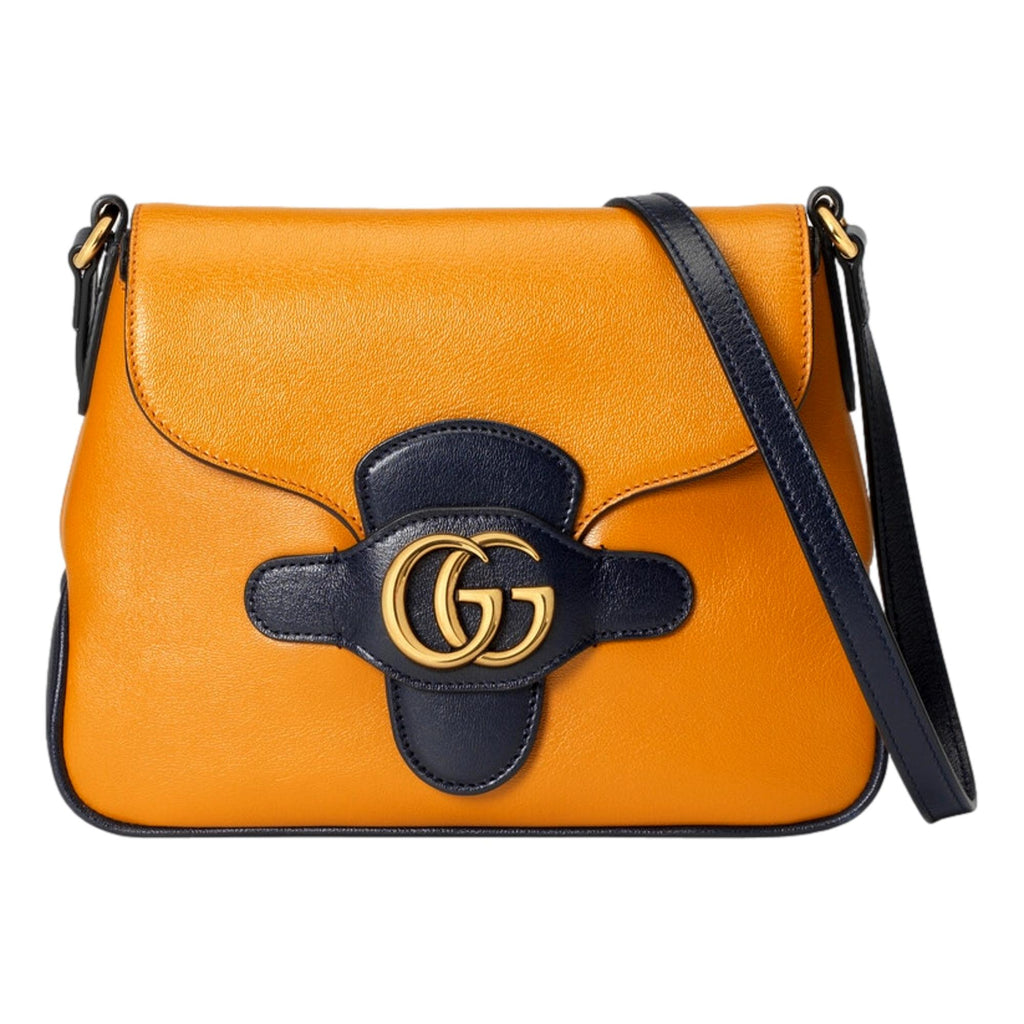 Gucci Horsebit 1955 wallet with chain Orange leather