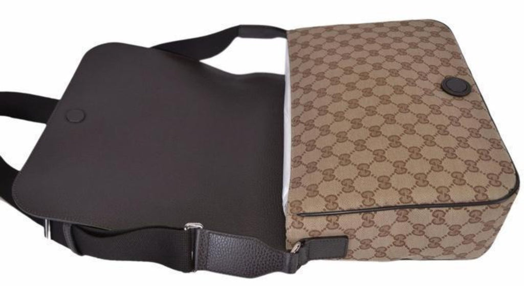 Gucci Original GG Canvas Cross Body Messenger Bag 449172 – Queen