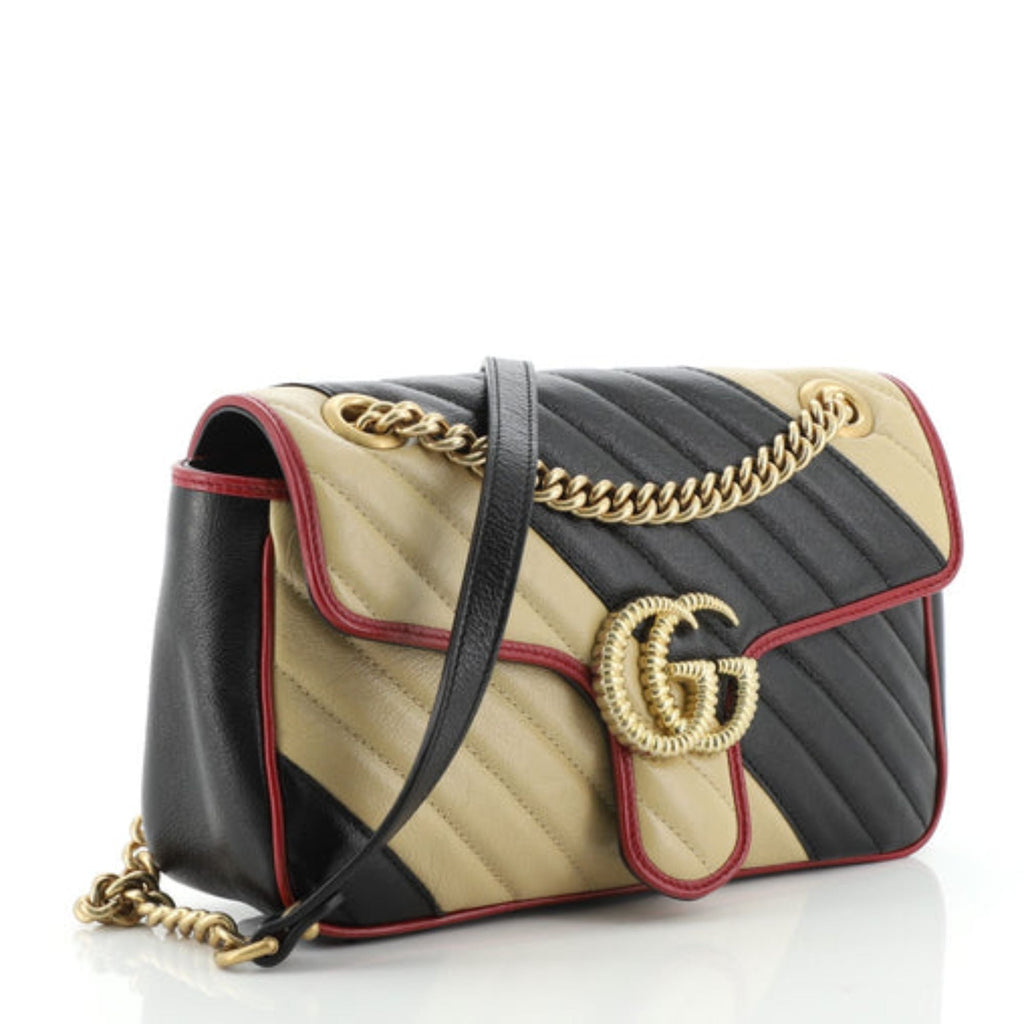 Gucci - GG Marmont Quilted-leather Shoulder Bag - Womens - Black