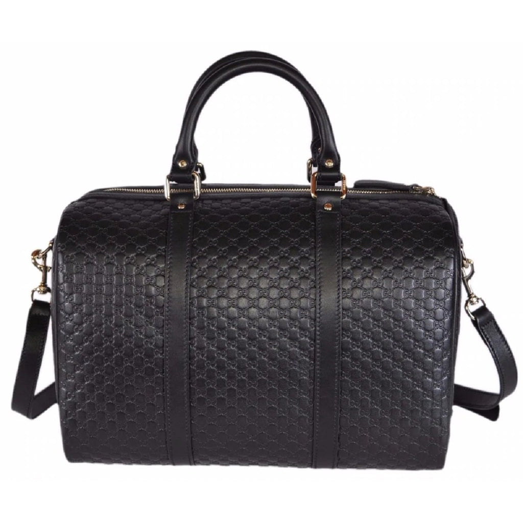 Gucci GG Microguccissima Black Boston Bag 449646 at_Queen_Bee_of_Beverly_Hills