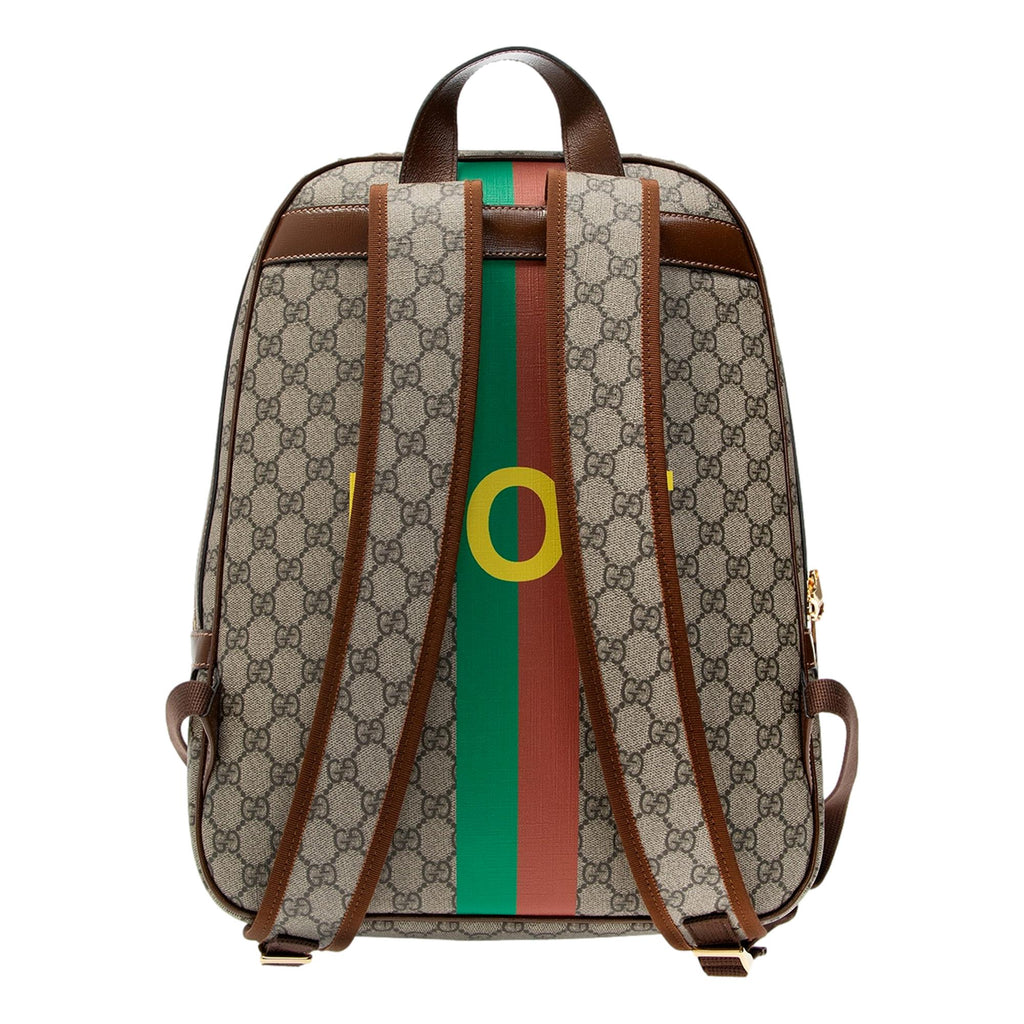 GG supreme leather backpack Gucci