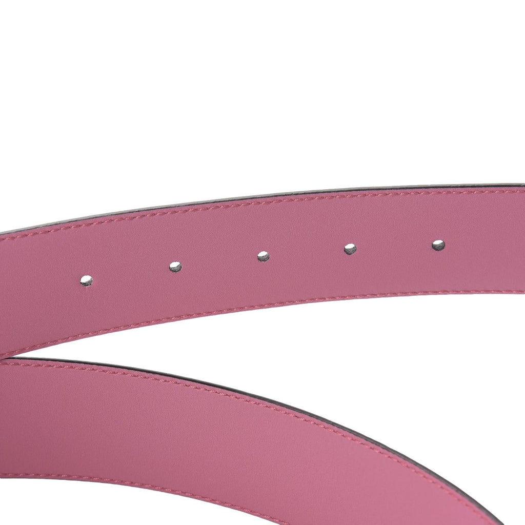Gucci Glossy Pink Calfskin Leather Interlocking G Buckle Belt 546386 90/36 at_Queen_Bee_of_Beverly_Hills