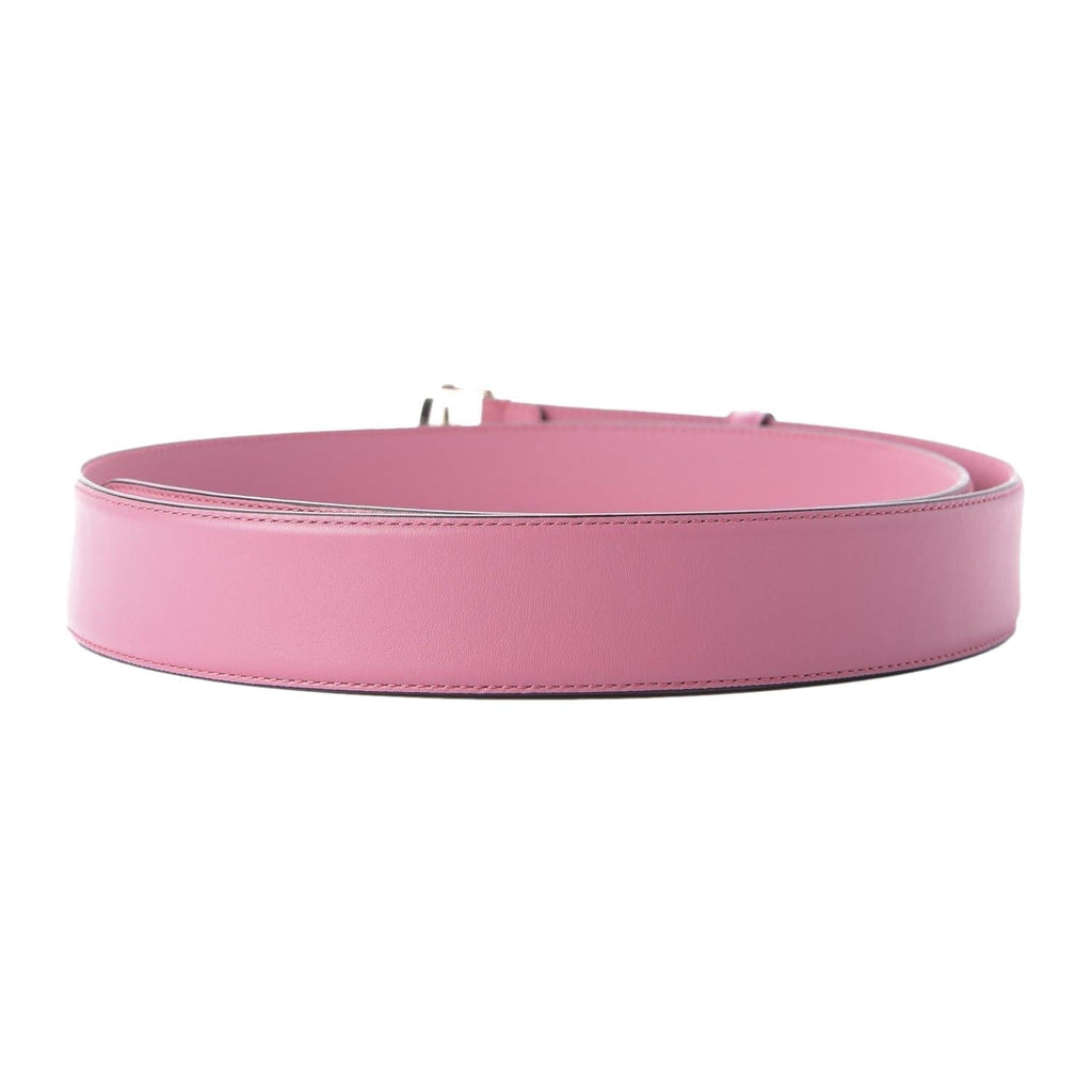 GUCCI Interlocking G Buckle Leather Belt Pink Size 95/38