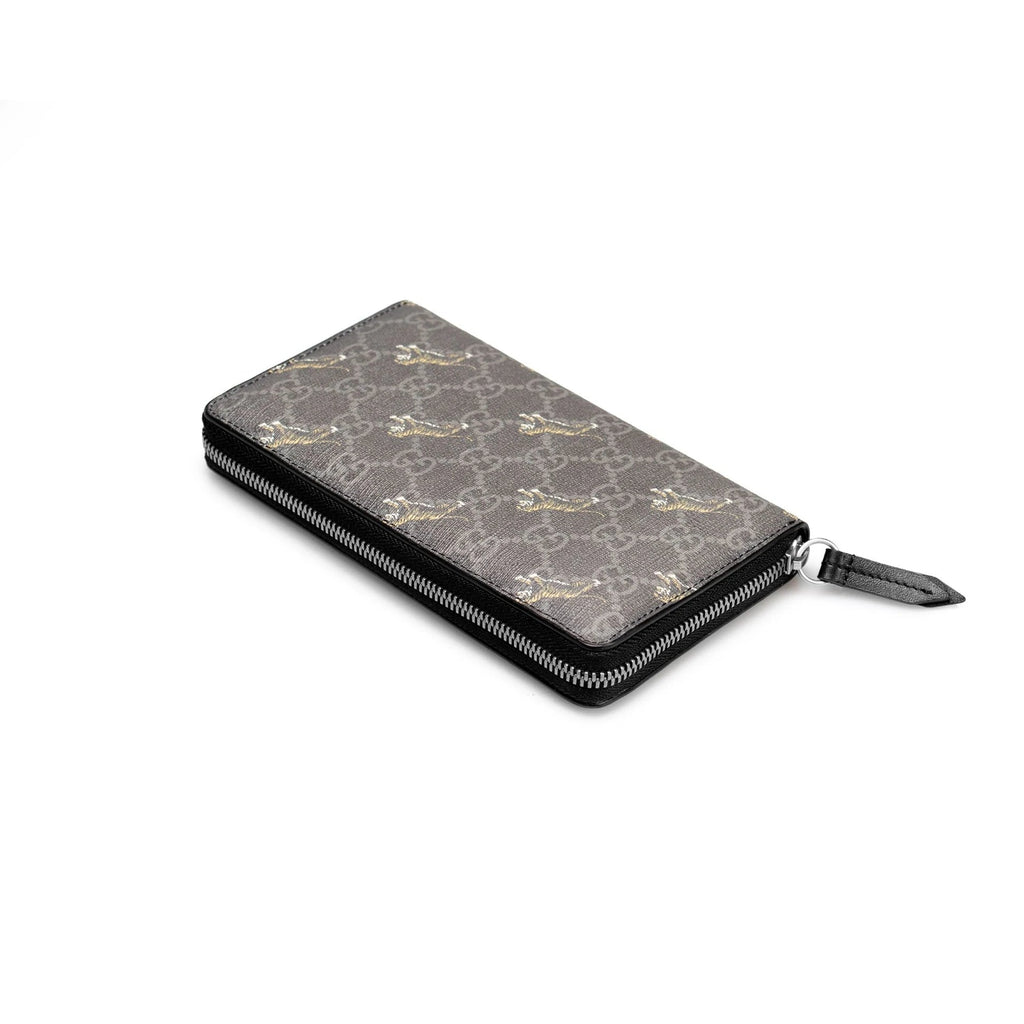 Wallets & purses Gucci - Tiger GG Supreme zip-around wallet -  4512739A91N8666