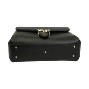 Gucci Interlocking G Black Calf Leather Chain Crossbody Bag available at Queen Bee of Beverly Hills