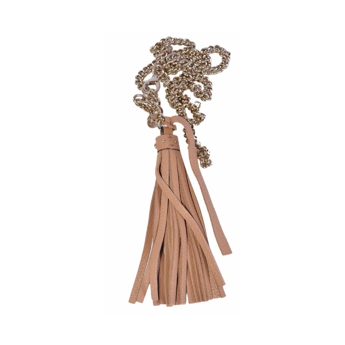 Gucci Leather Tassel GG Gold Chain Camelia Beige Belt Size (32) 388992 at_Queen_Bee_of_Beverly_Hills