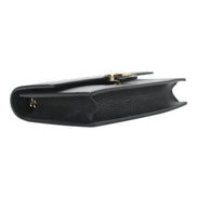 Gucci Marmont Black Dollar Calfskin Leather Interlocking GG Bag available at Queen Bee of Beverly Hills