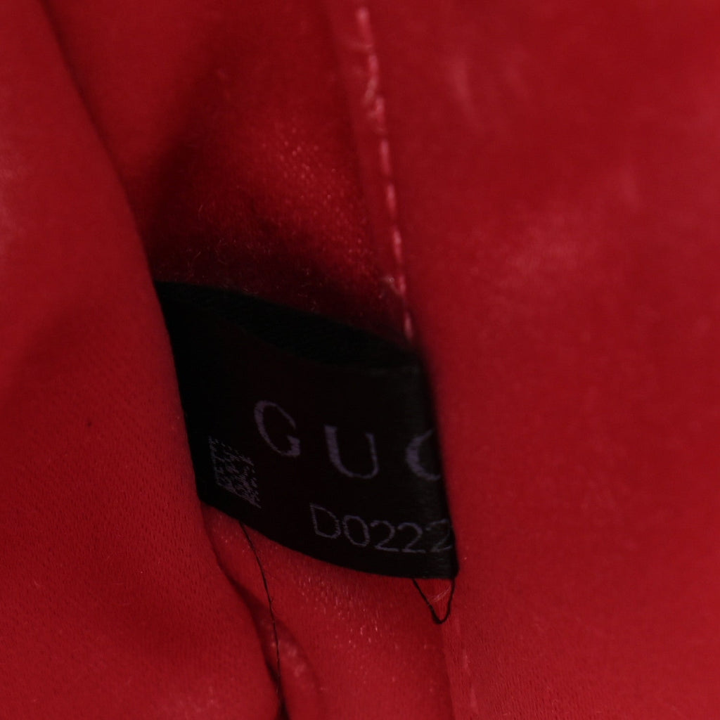 Gucci GG Marmont Matelassé Black Velvet Shoulder Bag with Rhinestones
