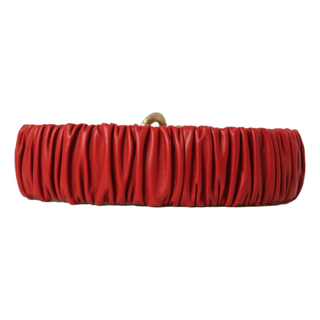 Gucci Marmont GG Red Leather Strectch Belt Size 95/38 602074 at_Queen_Bee_of_Beverly_Hills