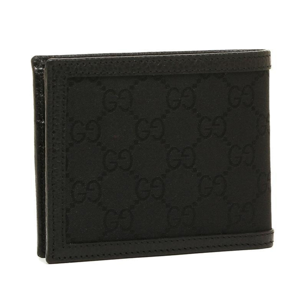 Gucci Men's GG Canvas Web Black Bifold Wallet 260987 – Queen Bee