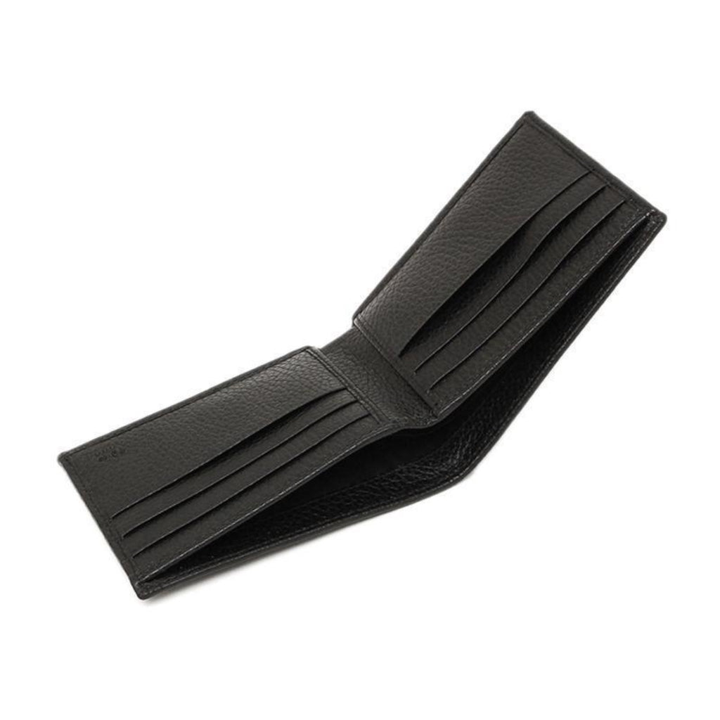 Gucci Bifold Wallet Stripe Logo Black in Leather - US