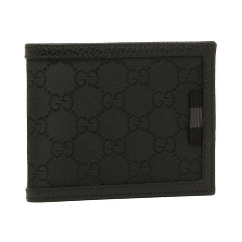 Gucci Men's GG Canvas Black Bifold Wallet 260987 at_Queen_Bee_of_Beverly_Hills
