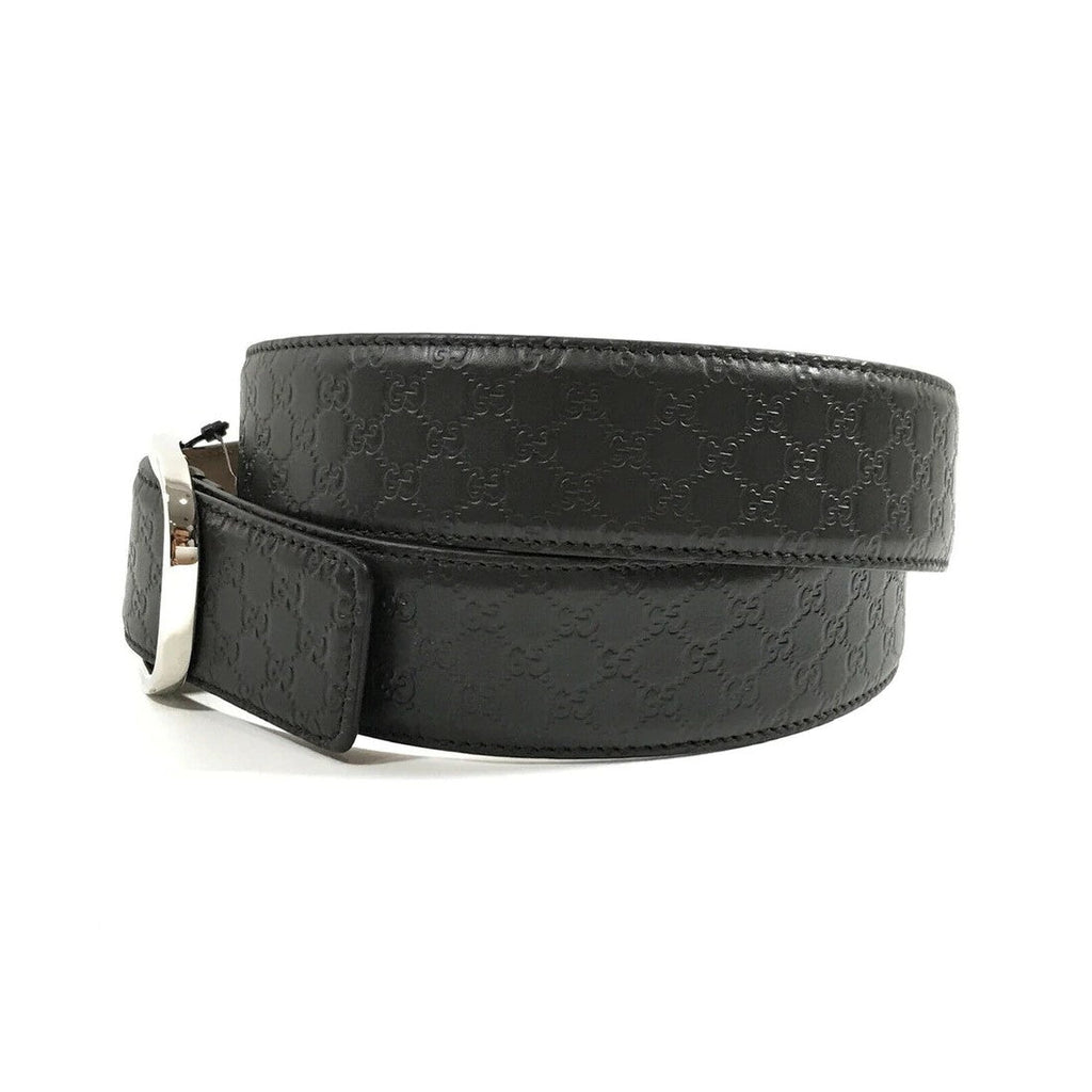 Gucci Men's Microguccissima Black Leather Belt 449716 Size:95/38 at_Queen_Bee_of_Beverly_Hills