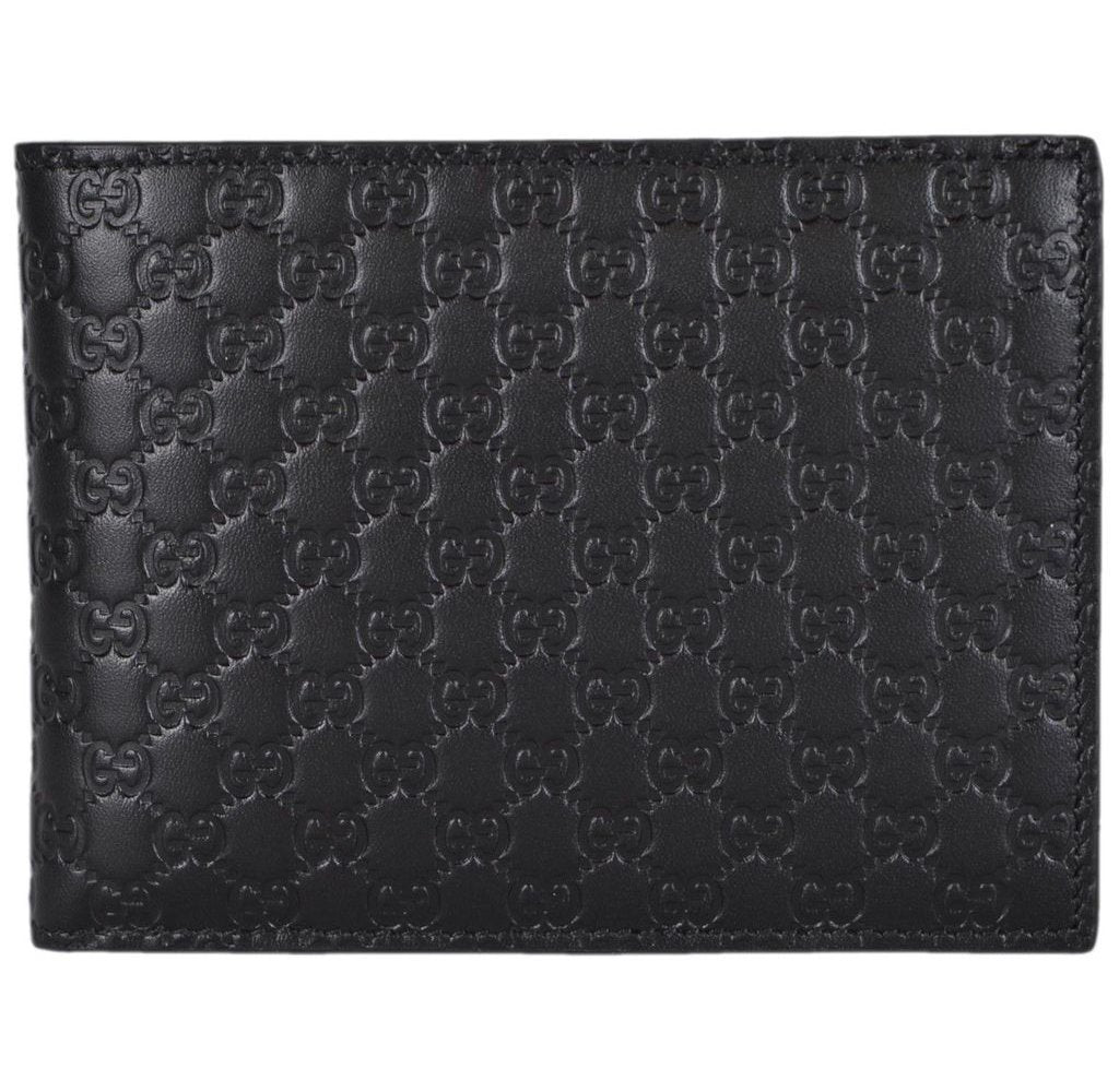 Gucci Men's Microguccissima Black Leather Trifold Wallet – Queen Bee of ...