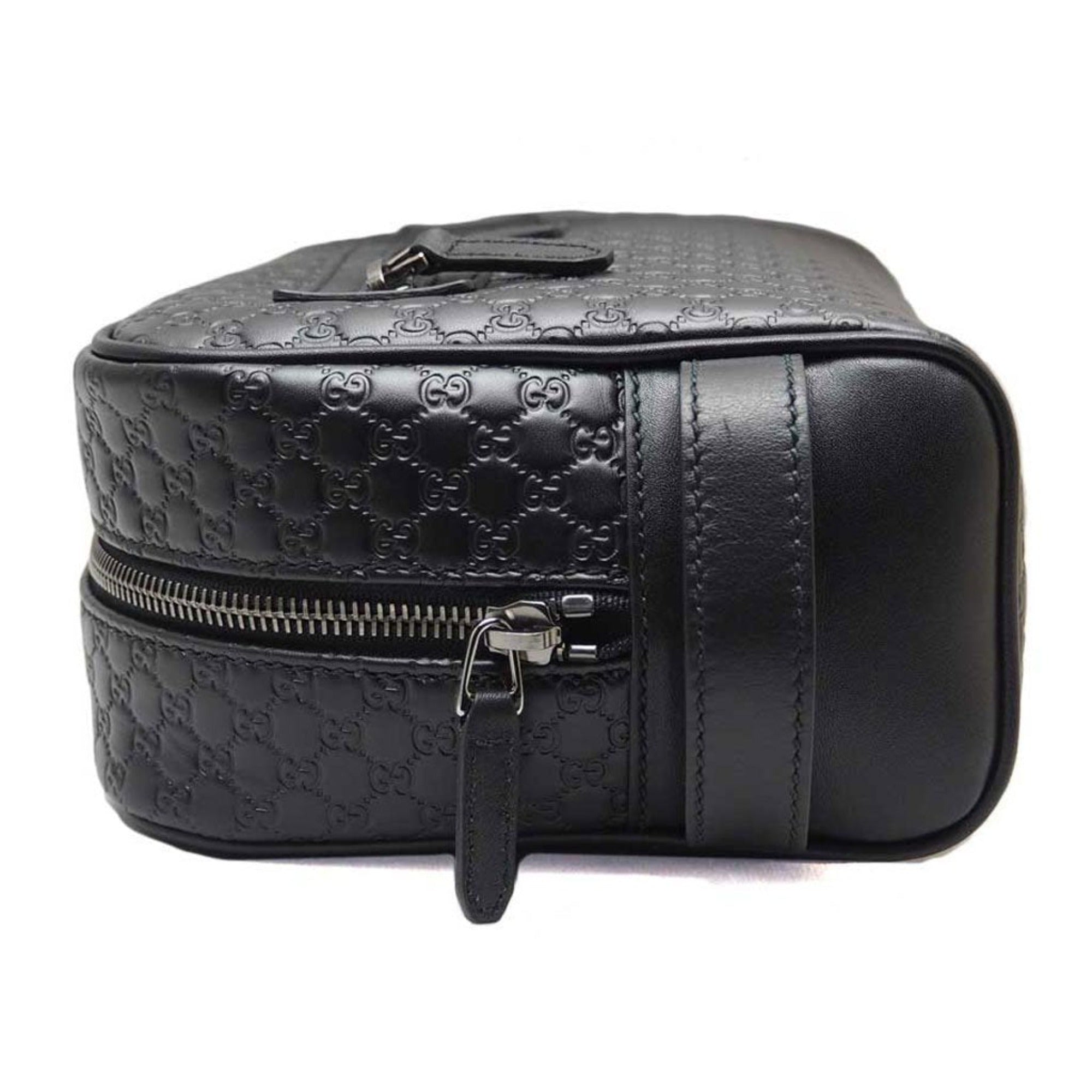 Gucci Mens Microguccissima Black Toiletry Bag Queen Bee of Beverly Hills