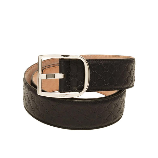 Gucci Men's Microguccissima Dark Brown Leather Belt 449716 Size: 95/38 ...