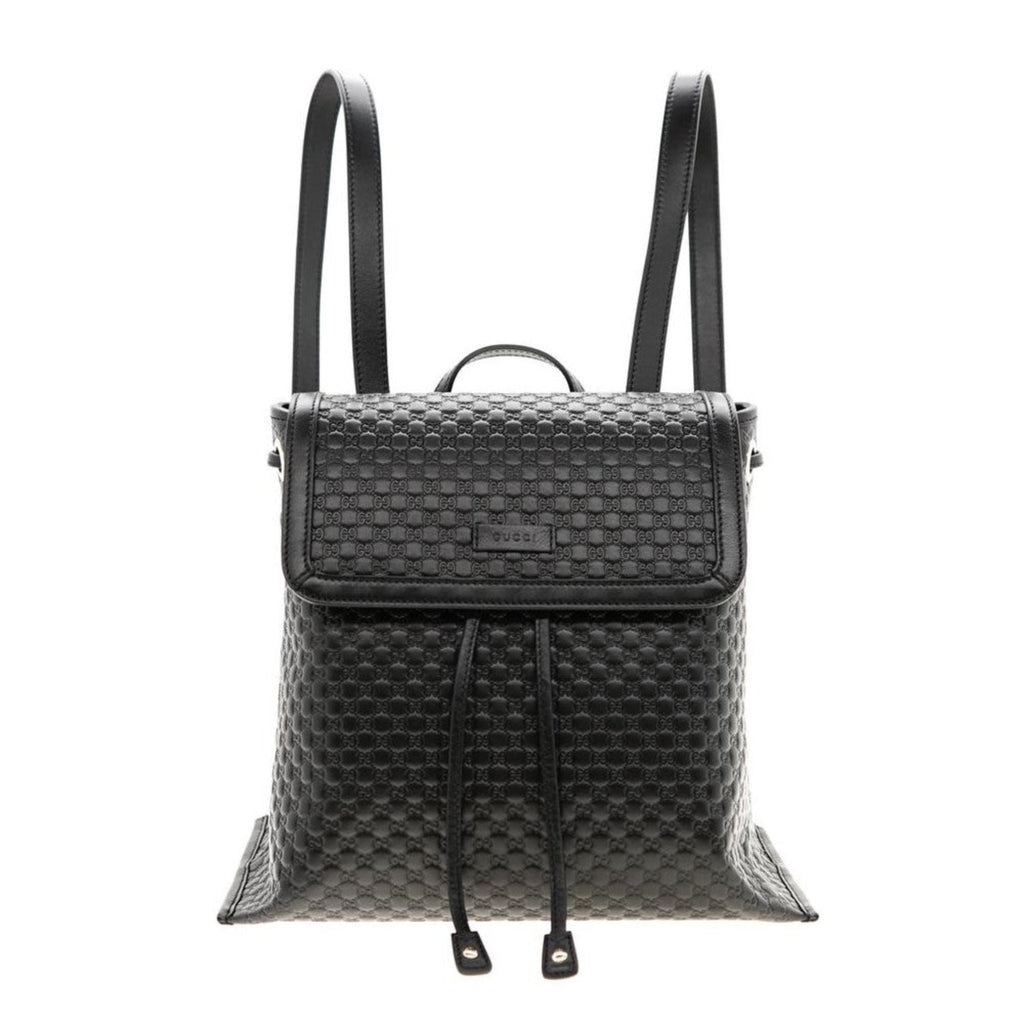 gucci backpack black leather