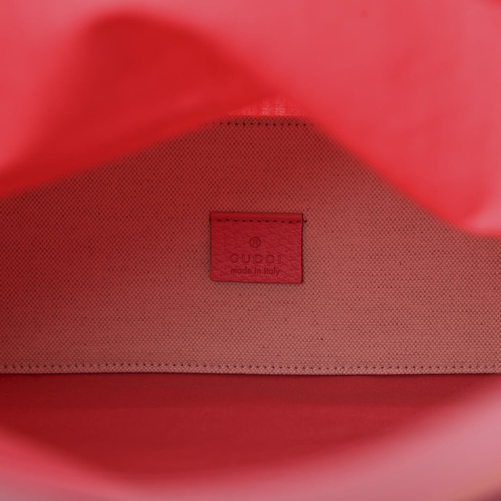 Gucci Pink/Orange Coated Canvas Montecarlo Tote Bag